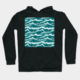 Minimalist Wave and Surf Hoodie